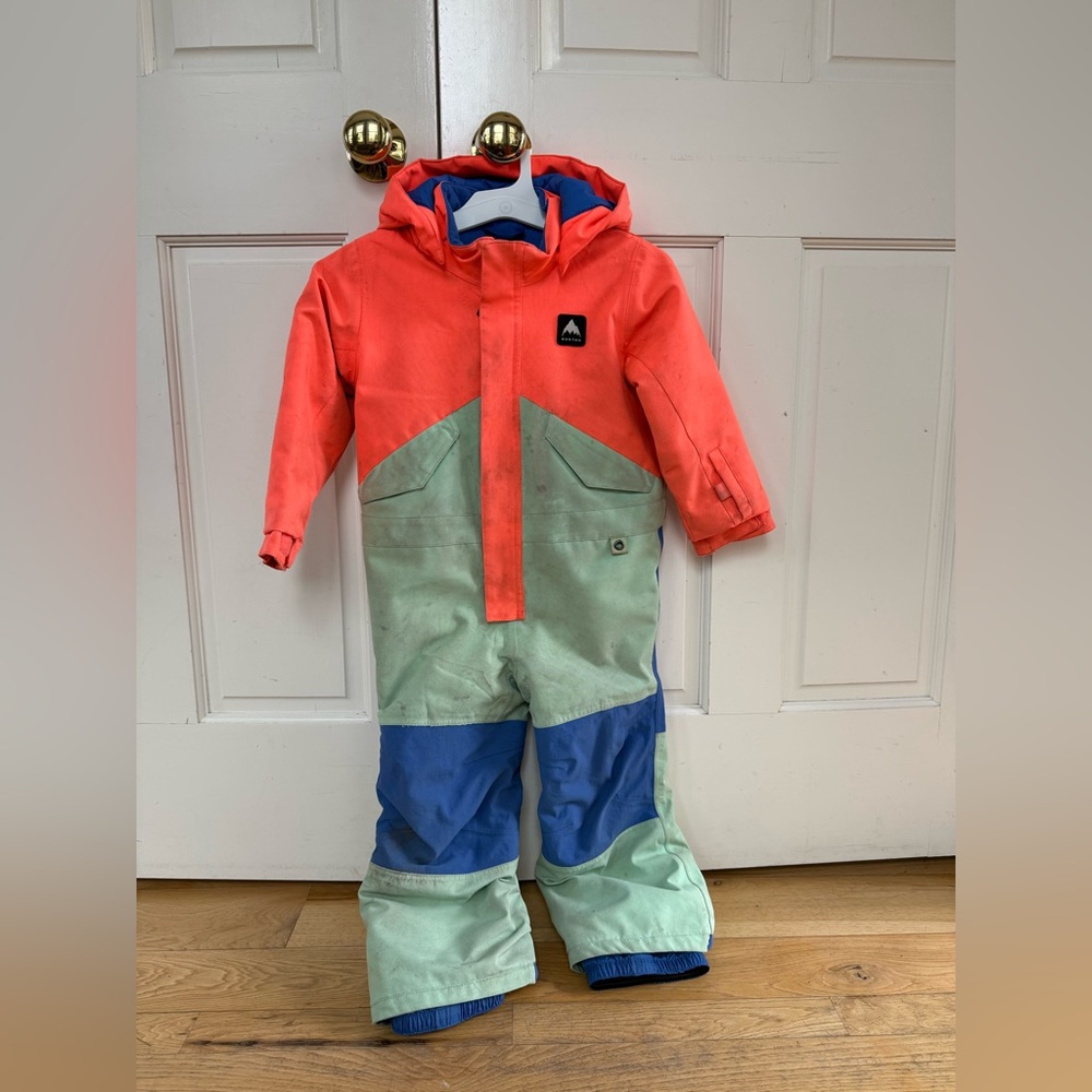 Burton Kids' Snowsuit in Coral and Blue